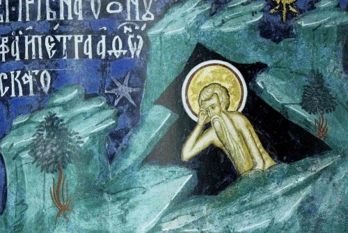 Sfinţii Cuvioşi Onufrie cel Mare şi  Petru Athonitul